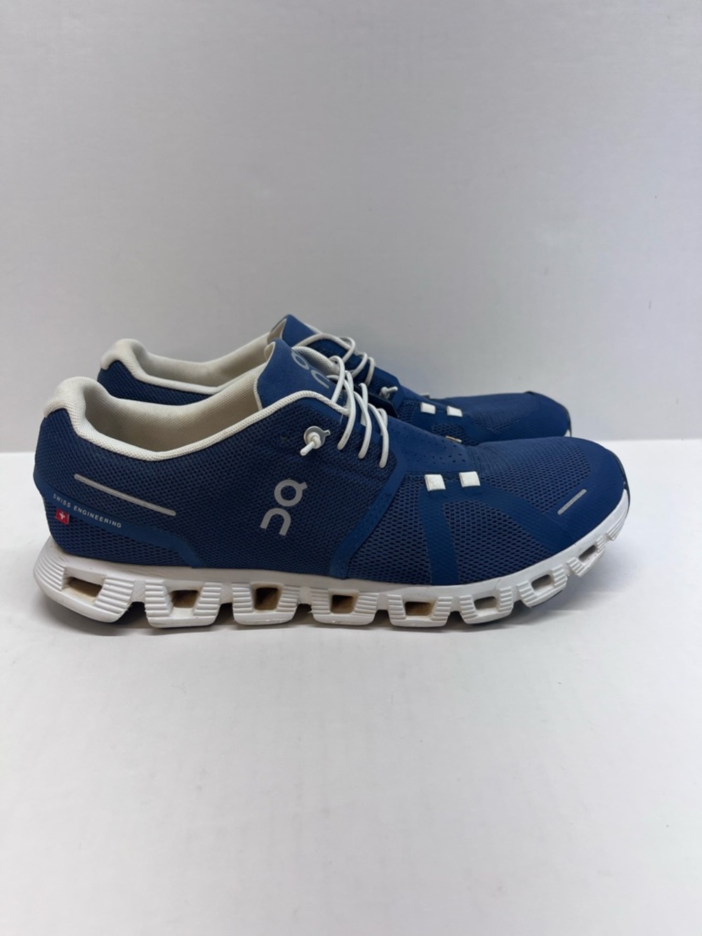 On Running Navy Blue and White Women's Sneakers